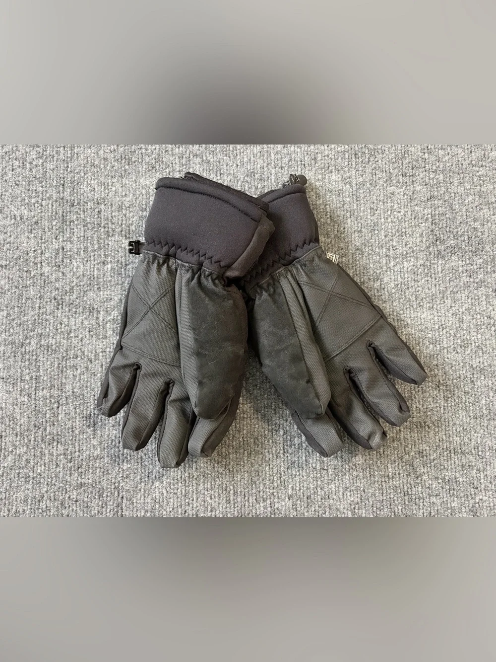REI Women’s Winter Ski Snow Gloves Size S Black Blue Insulated Water Resistant